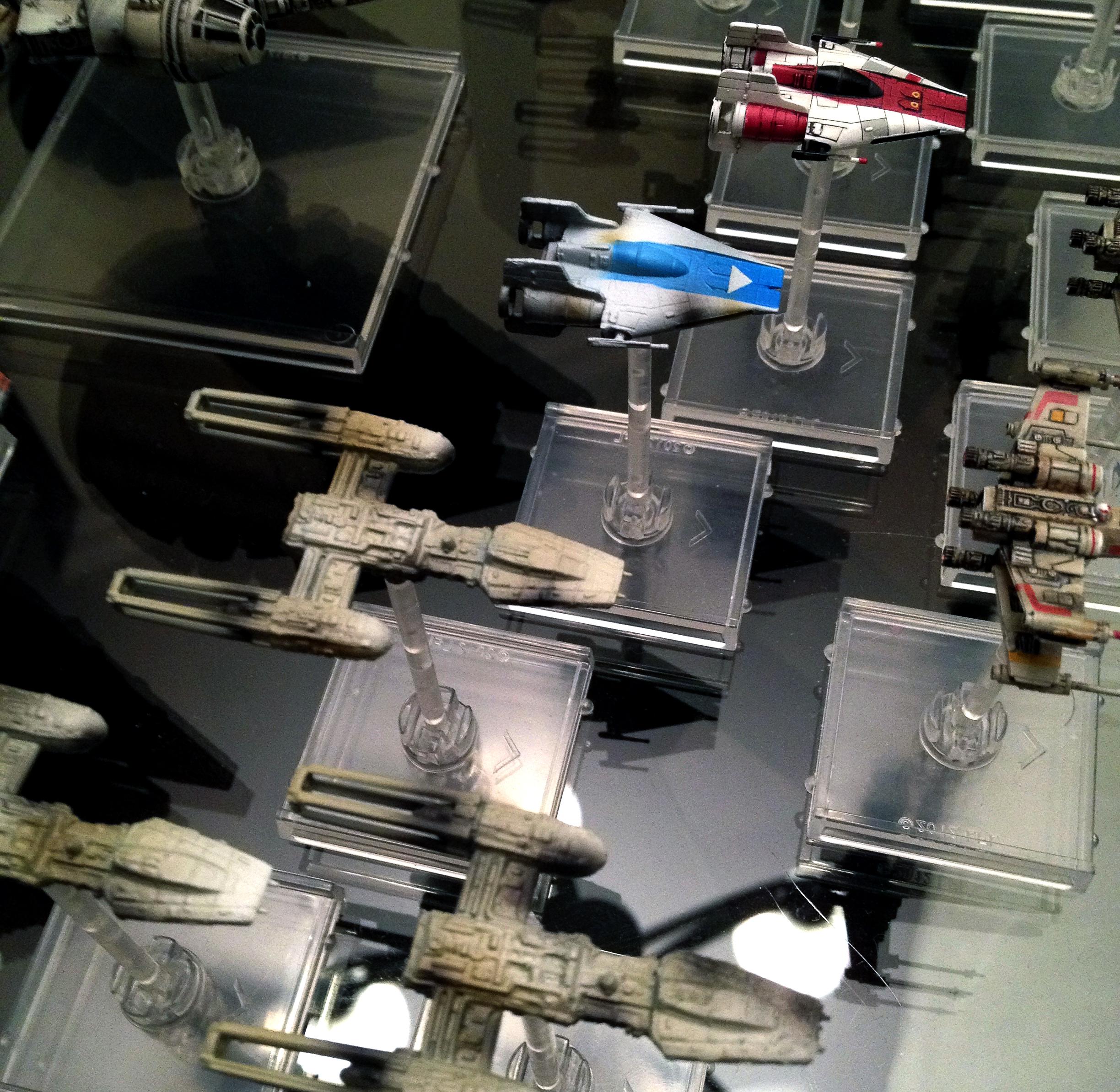 Custom, Fantasy Flight, Miniatures Game, XWing WIPs A and Y wings